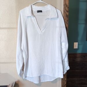 Bella Amore Muslin Cotton Long Sleeve Blouse
